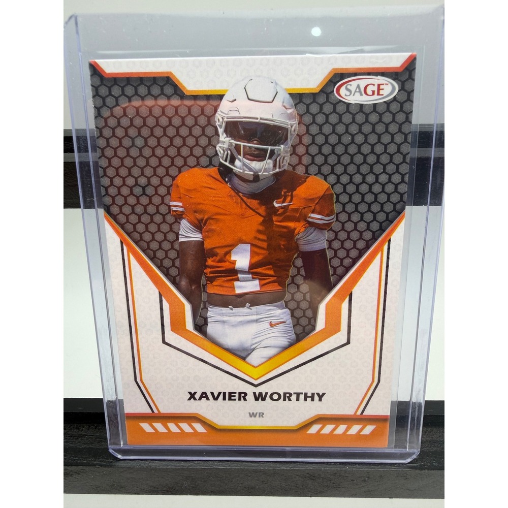 Xavier Worthy SAGE University of Texas Football Card #34 WR Longhorns SC427